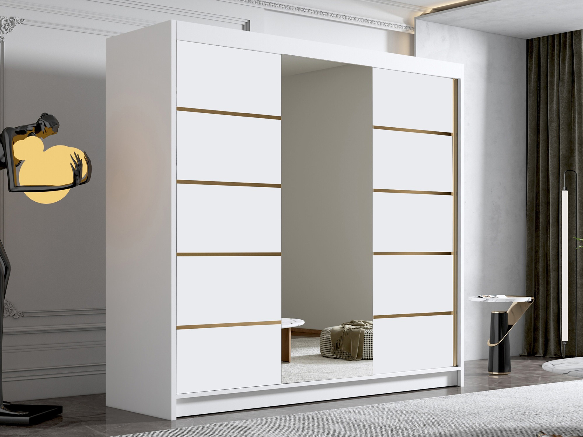 Kleiderschrank Closico Plenor VI (Weiss)