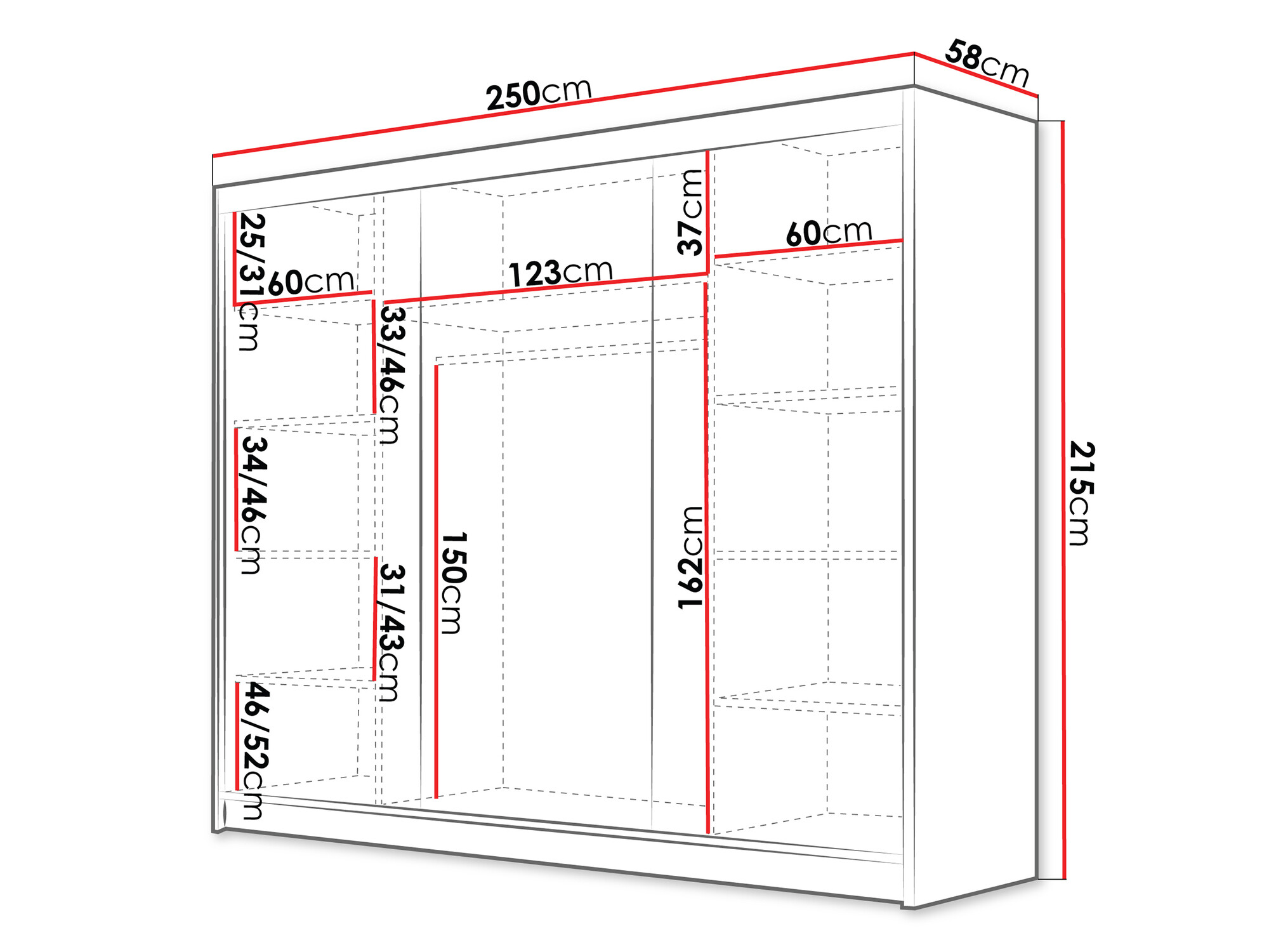 Kleiderschrank Closico Veltron II (Kaschmir)