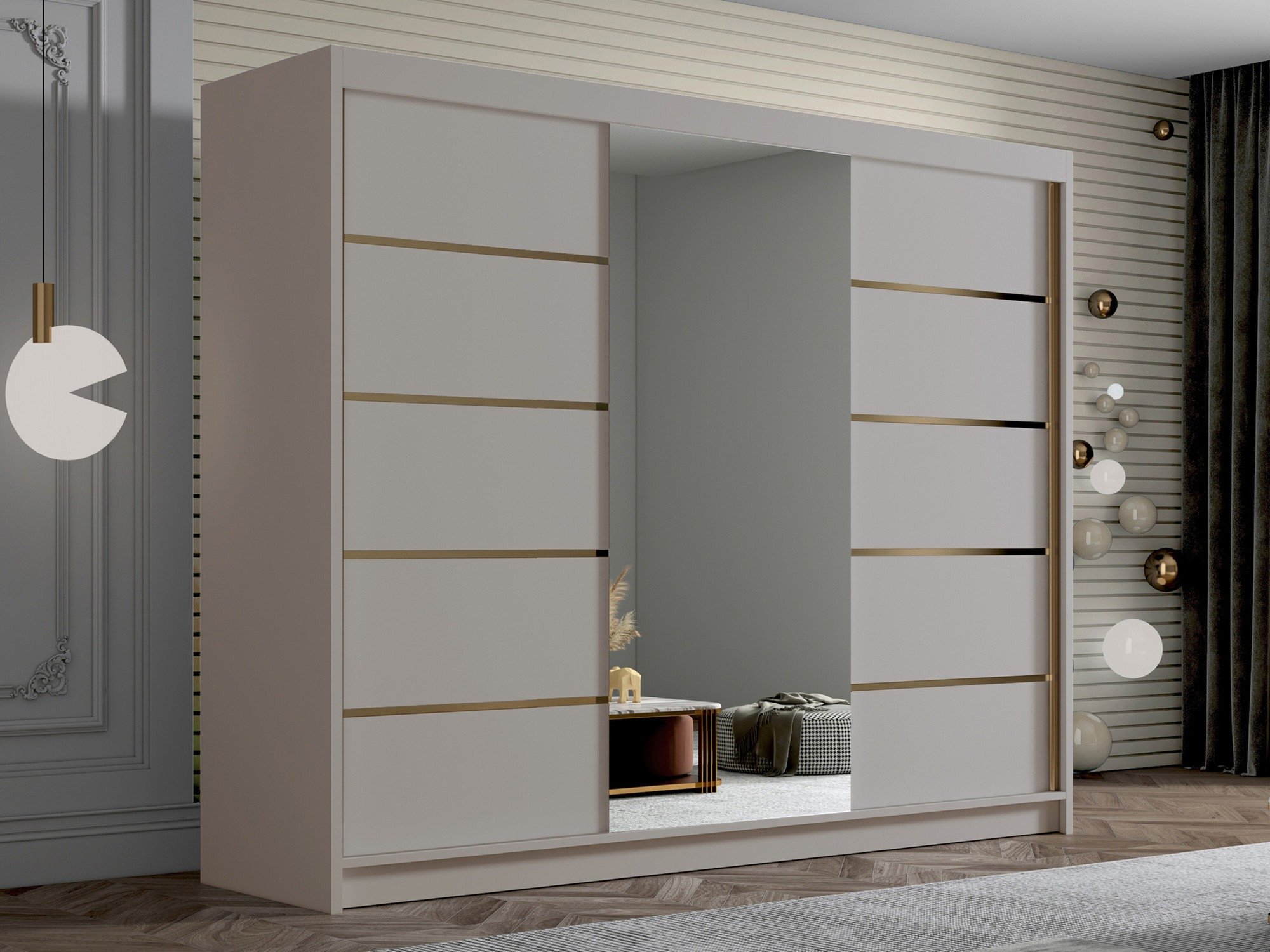 Kleiderschrank Closico Veltron II (Kaschmir)