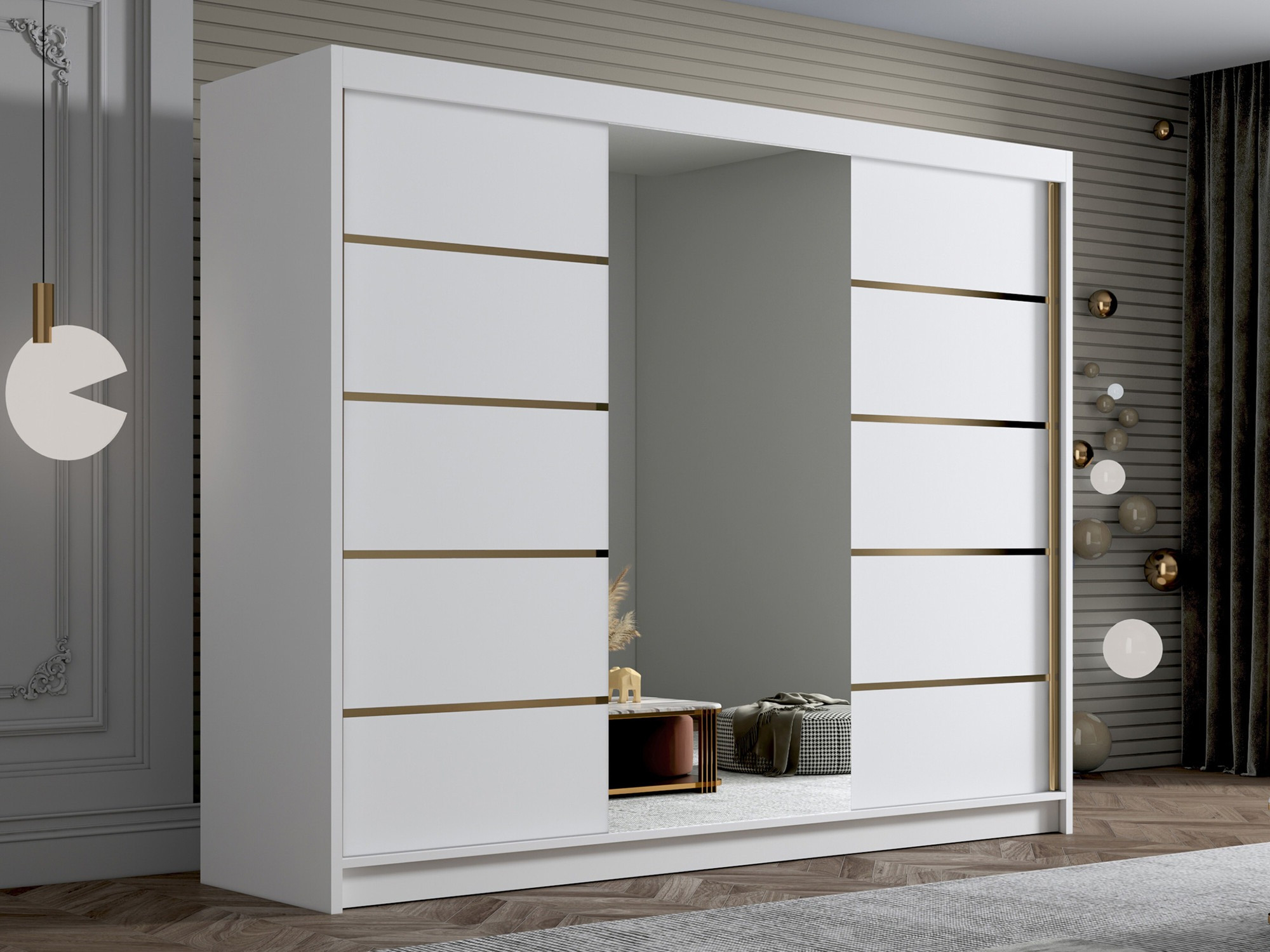 Kleiderschrank Closico Veltron II (Weiss)