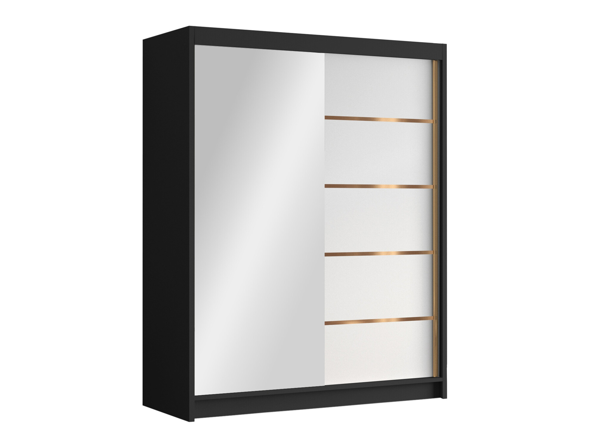 Kleiderschrank Closico Capsa III (Schwarz +Weiss)
