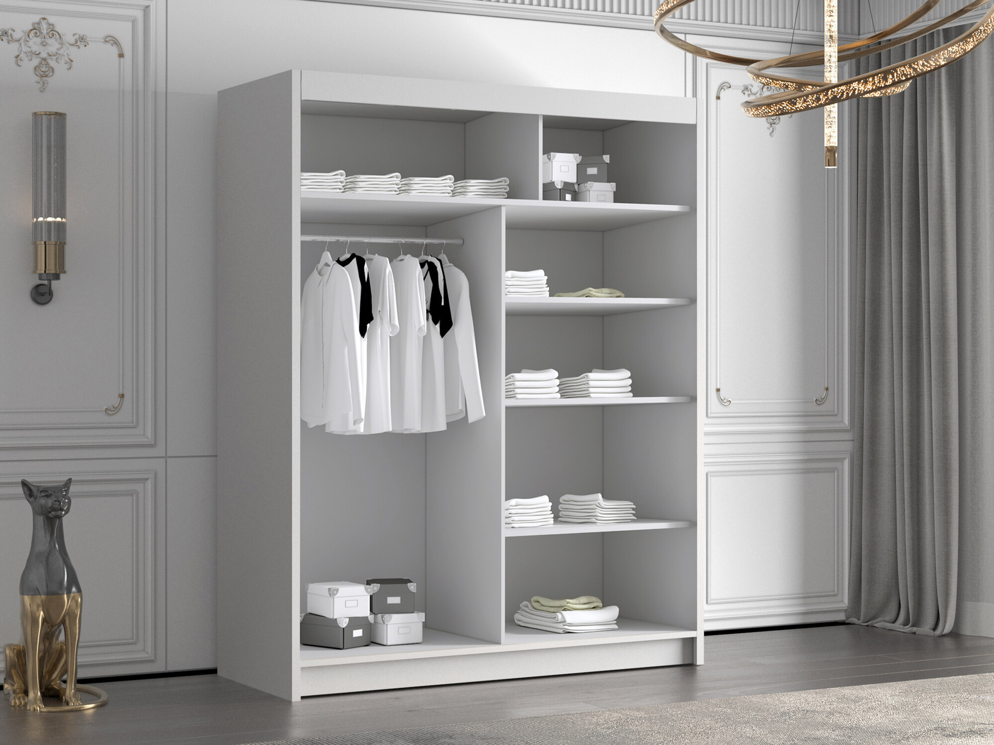 Kleiderschrank Closico Capsa III (Schwarz)