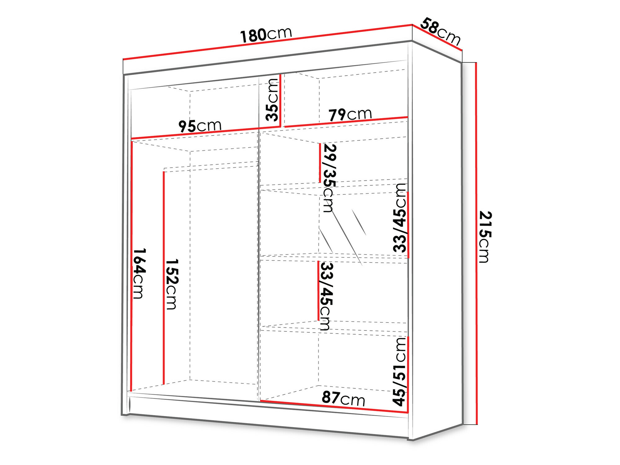 Kleiderschrank Closico Vallor III (Kaschmir)