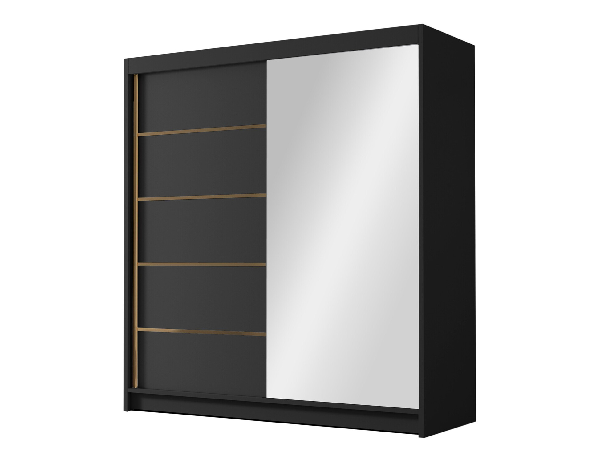 Kleiderschrank Closico Vallor III (Schwarz)