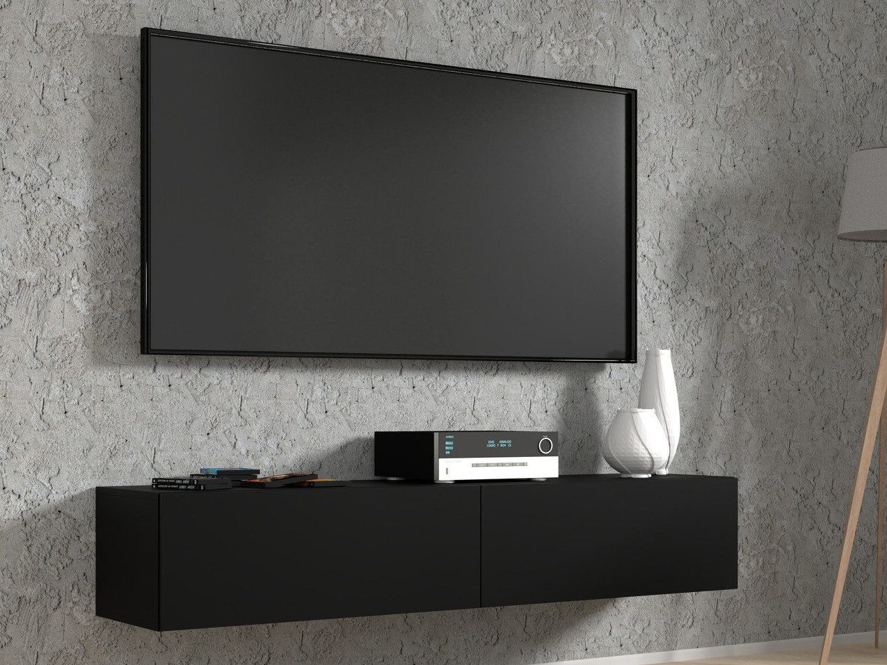 TV-Möbel Buffalo 166 (Schwarz)