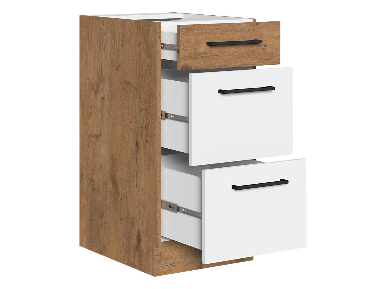 Modularer Schrank mit Schubladen Wood Grey 132