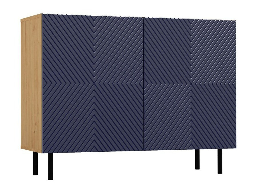 Sideboard Romseru 101 (Blau + Artisan Eichenholzoptik)