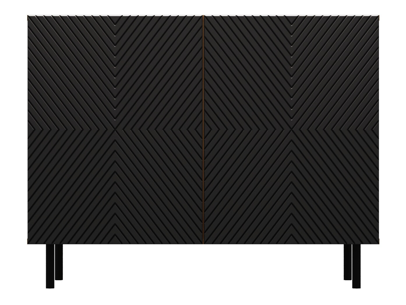 Sideboard Romseru 101 (Schwarz + Artisan Eichenholzoptik)