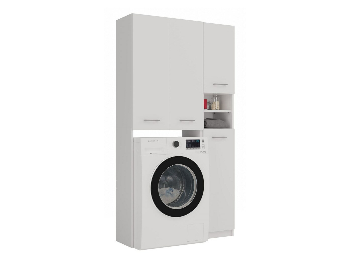 Badezimmer-Regal Mandeville 130 (Weiss)