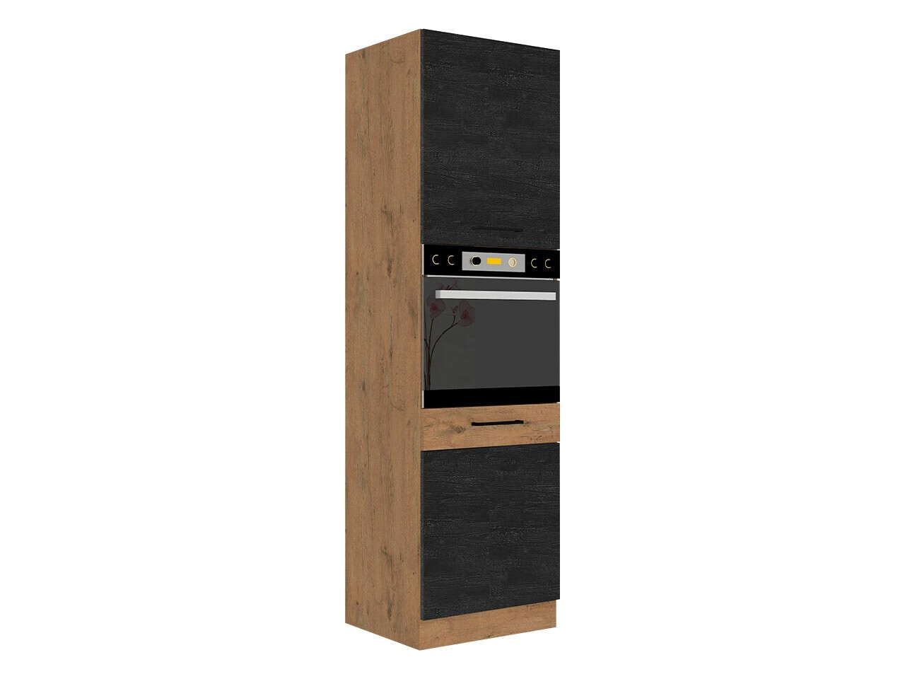 Modularer Schrank für Einbaugeräte Wood Dark 123