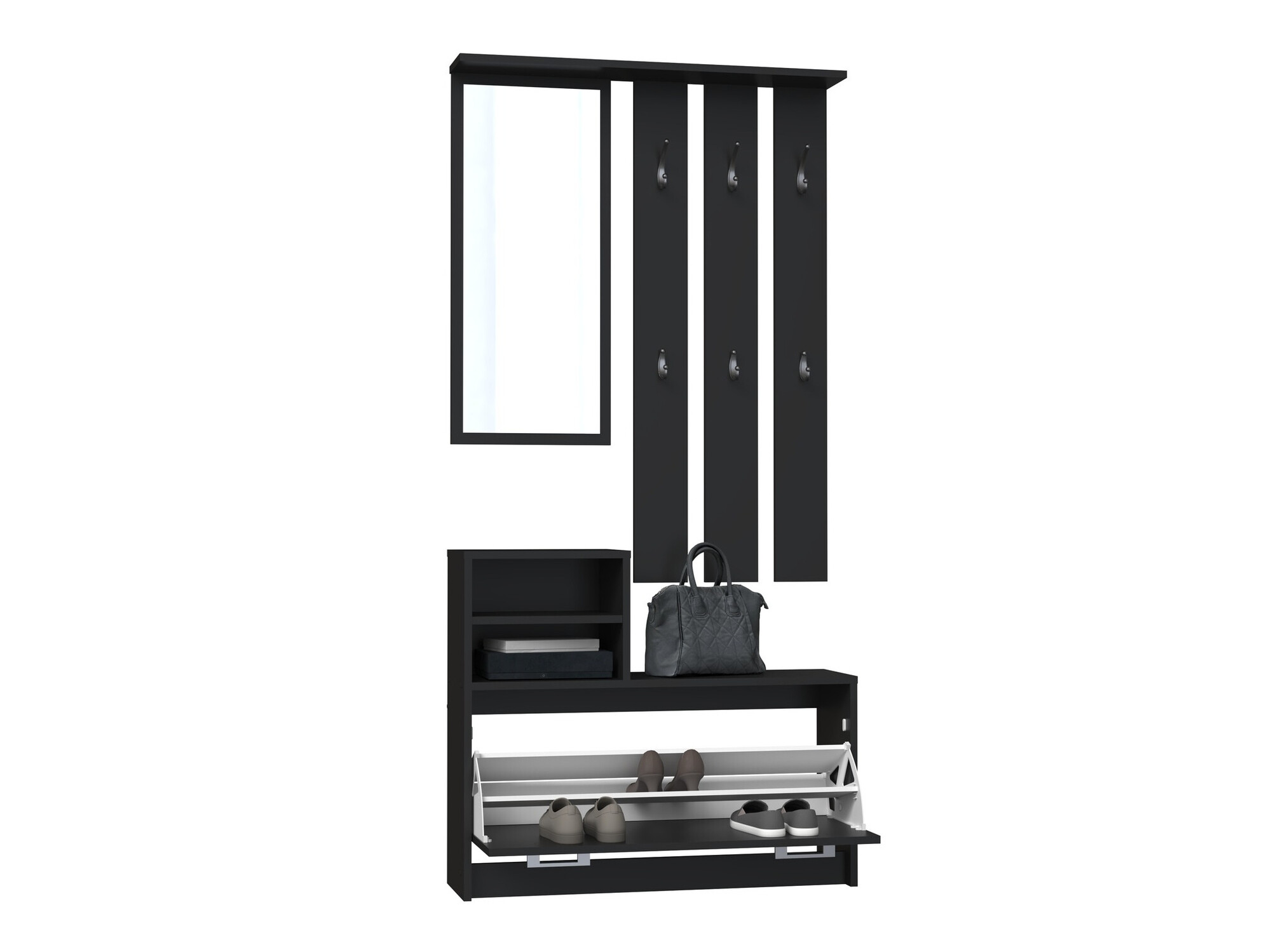 Flurgarnitur Mandeville 144 (Schwarz)