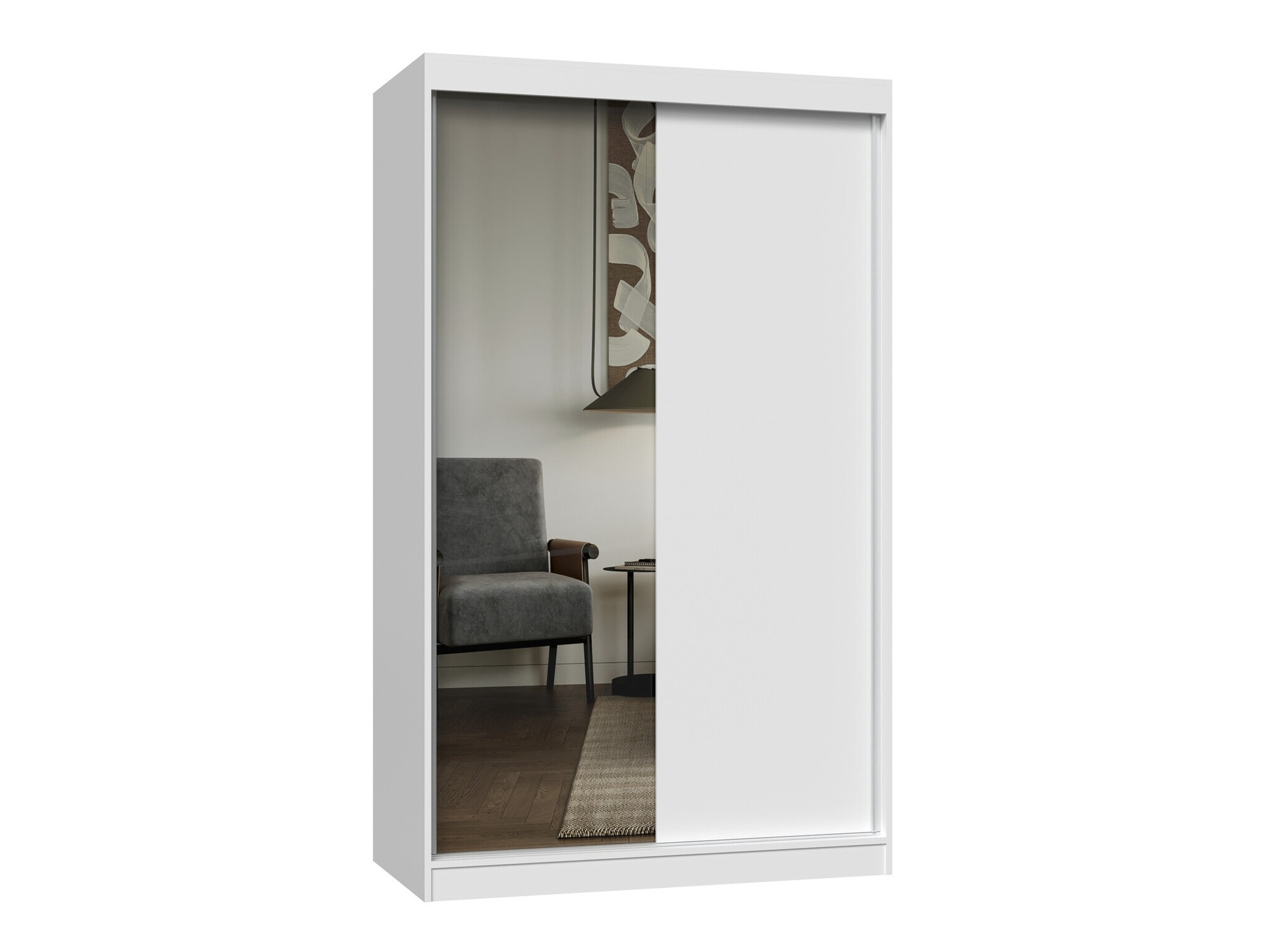 Kleiderschrank Mandeville 155 (Weiss)