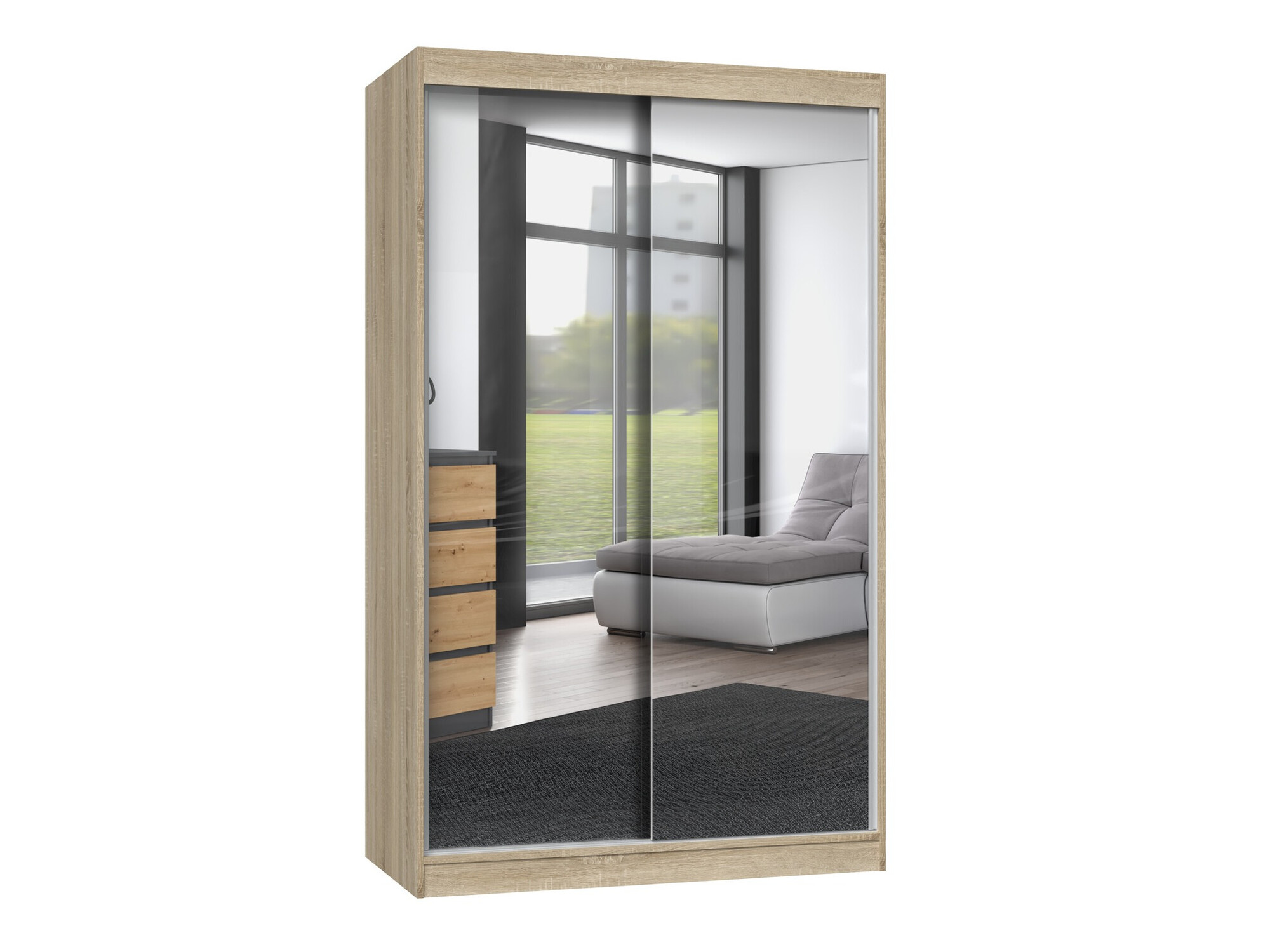 Kleiderschrank Mandeville 158 (Sonoma eichenholz)
