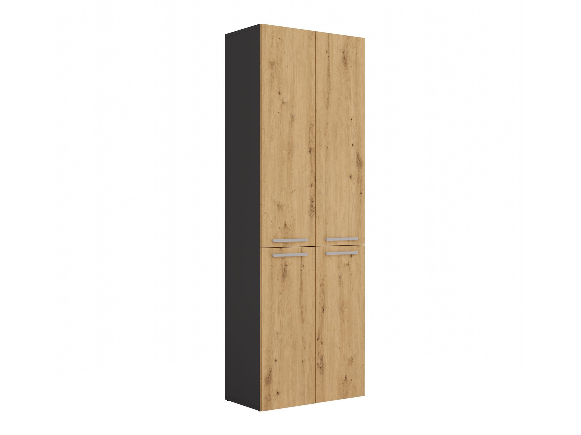 Stehender Badezimmerschrank Nolmaru 100 (Anthrazit + Artisan-Eiche)