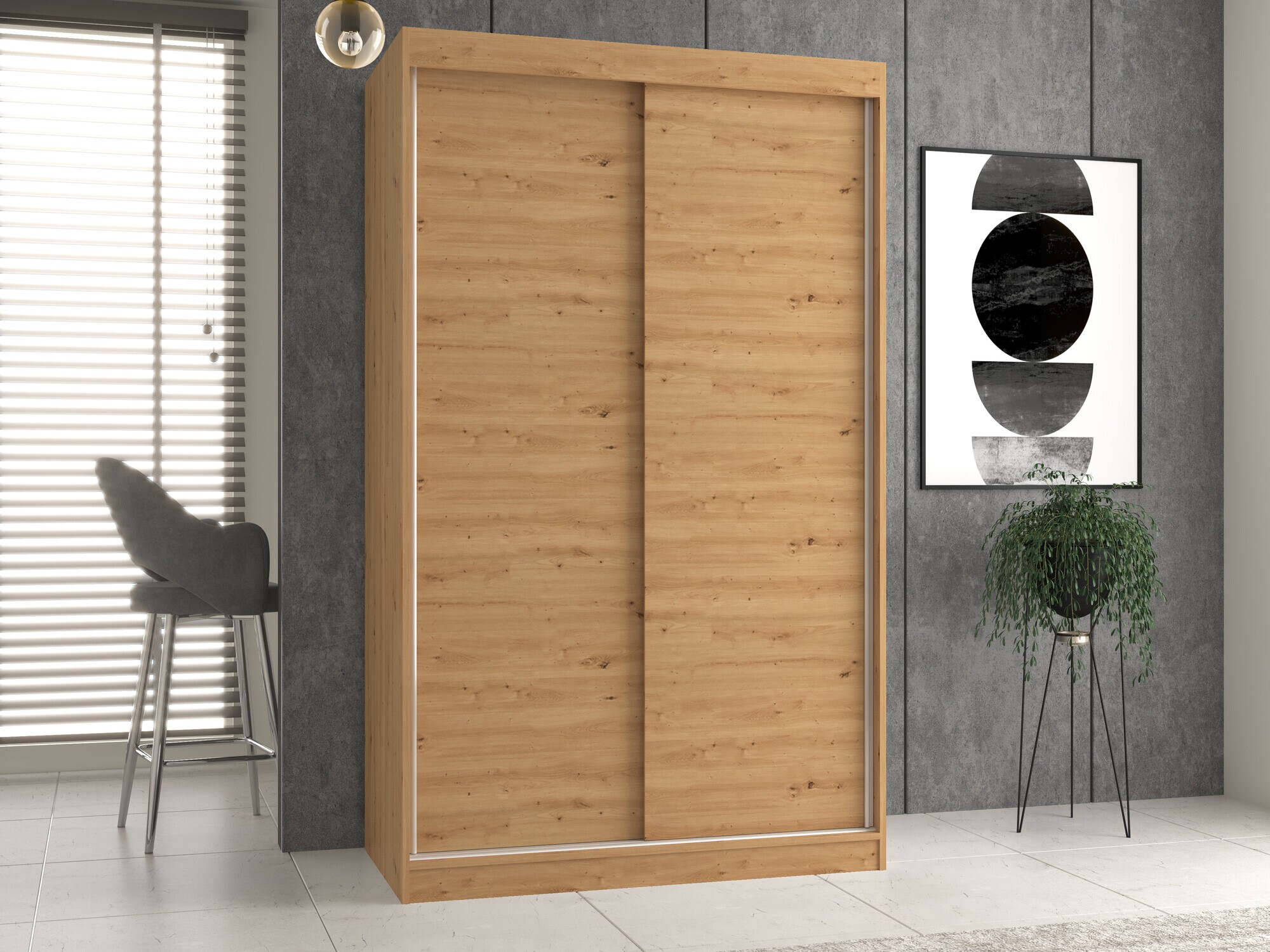Kleiderschrank Mandeville 159 (Artisan-Eiche)