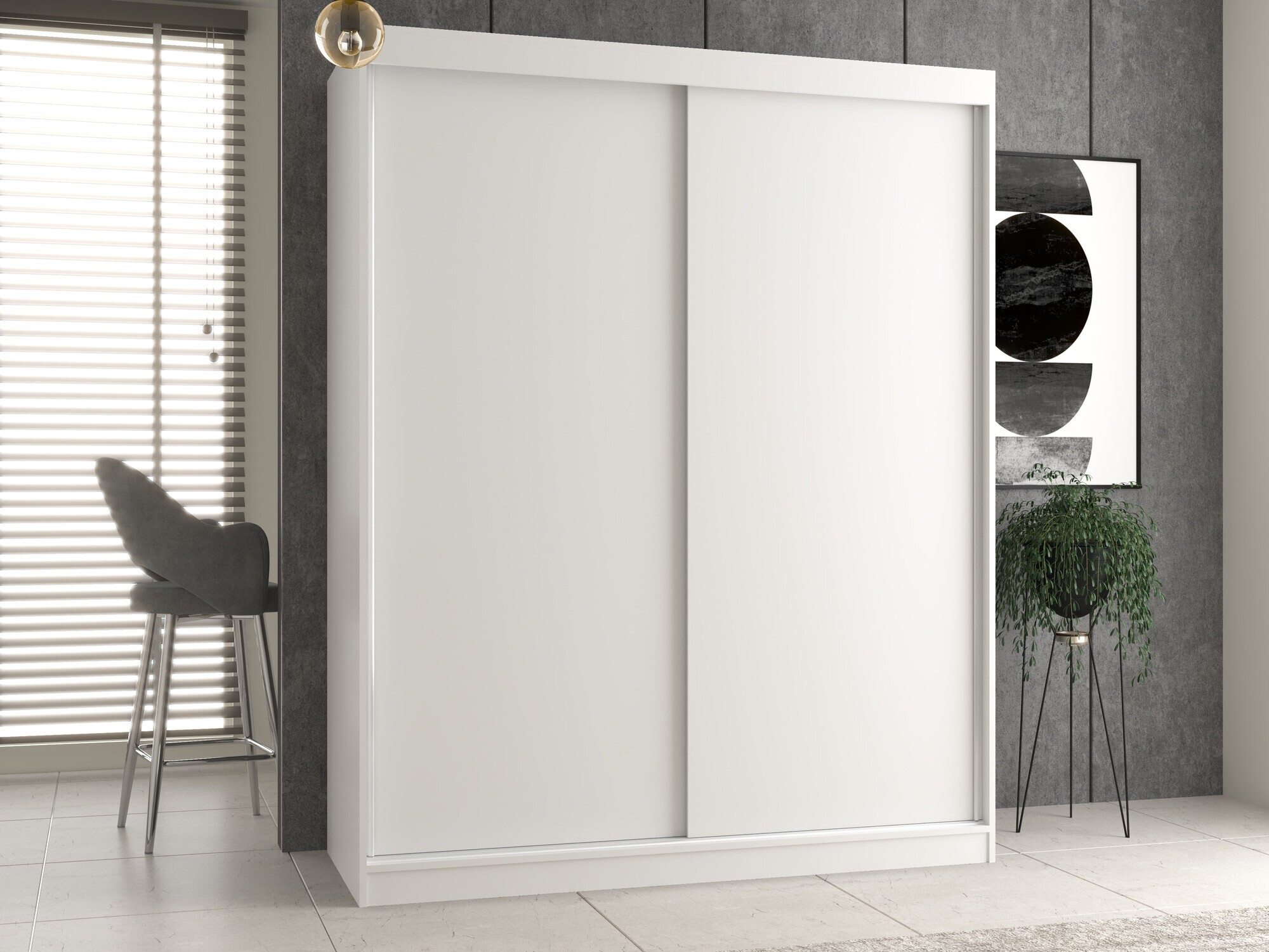Kleiderschrank Mandeville 167 (Weiss)