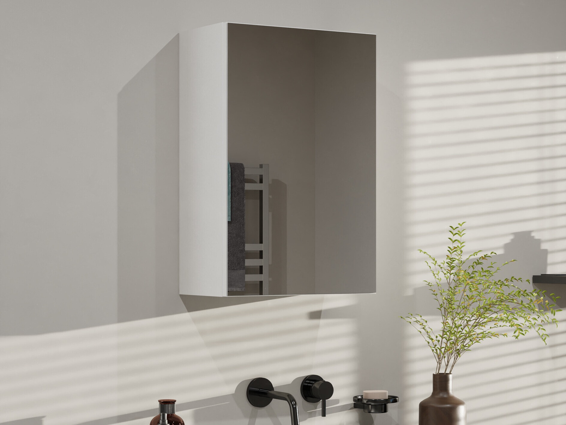 Spiegelschrank fürs Badezimmer Balelbo 100 (Weiss)