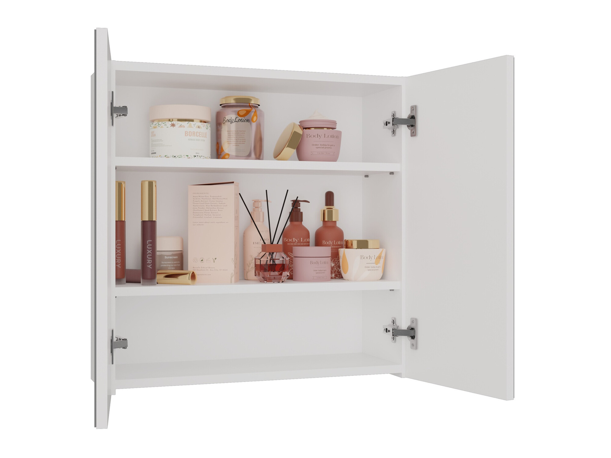 Spiegelschrank fürs Badezimmer Balelbo 101 (Weiss)