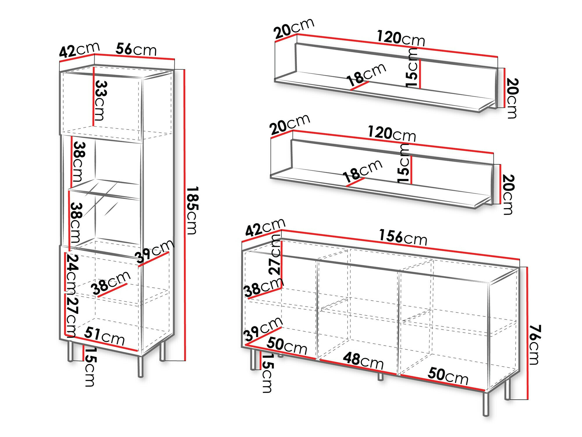 Wohnzimmer-Sets Studium I