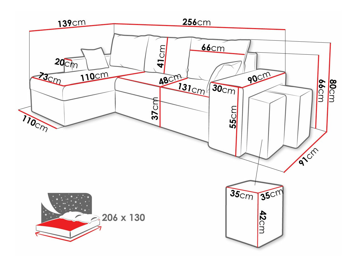 Ecksofa Memphis 124 (Mikrofaza 14 + Mikrofaza 15)