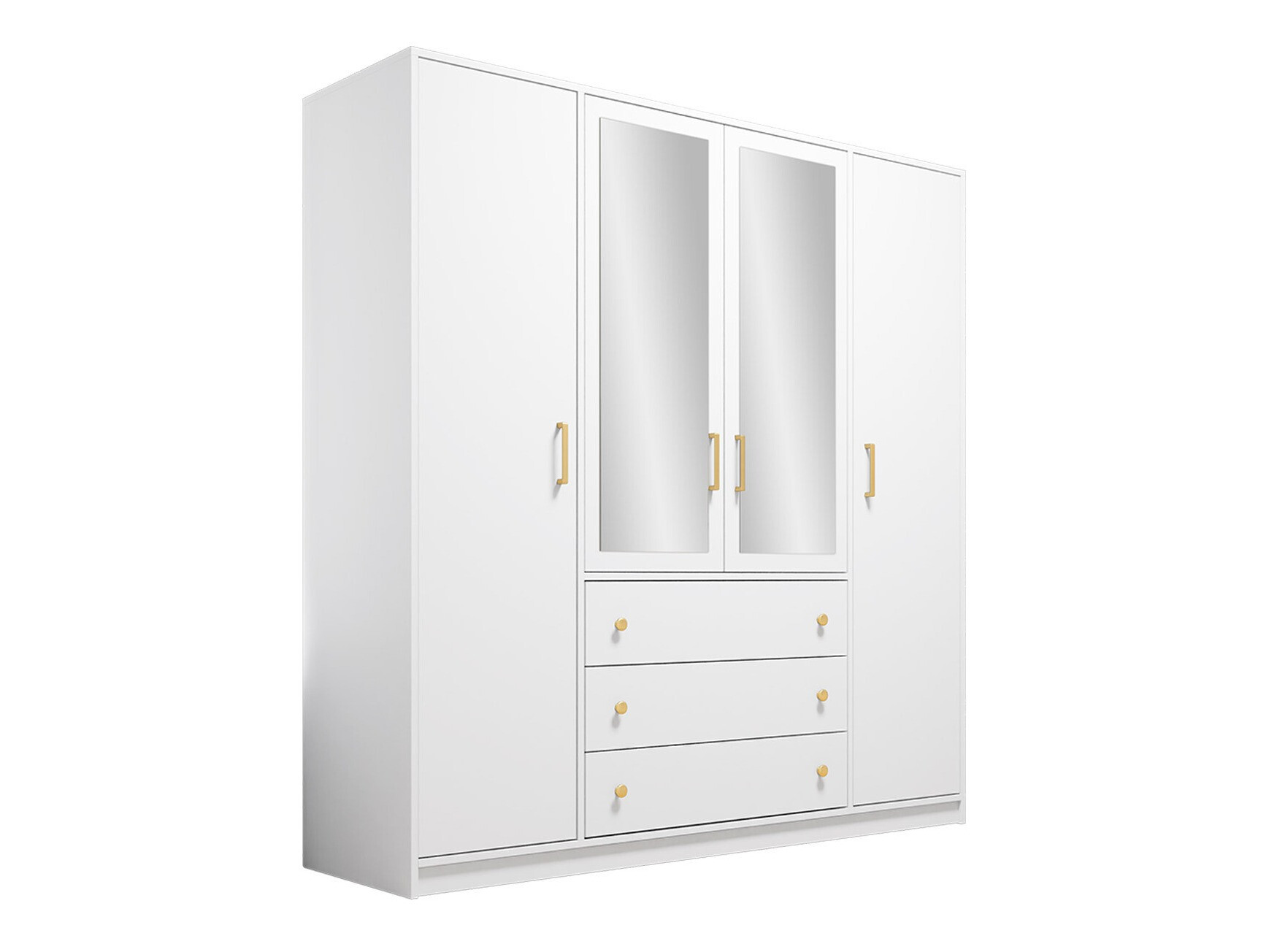 Kleiderschrank Musum (Weiss)