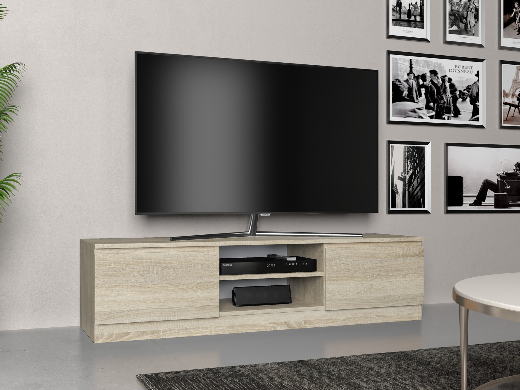 TV-Möbel Elbvelu 125 (Sonoma eichenholz)