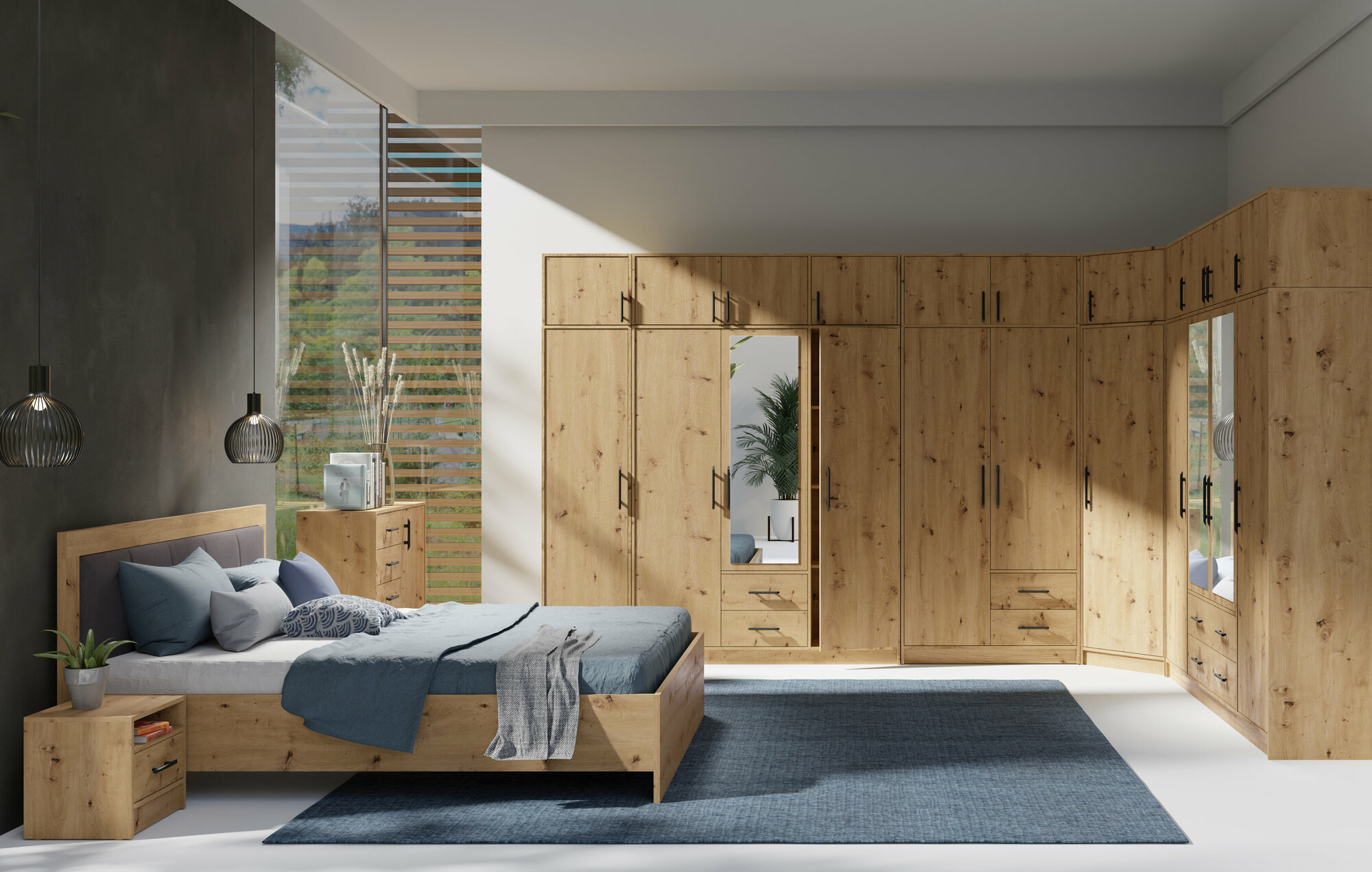 Kleiderschrank Cavmero 105 (Artisan-Eiche)