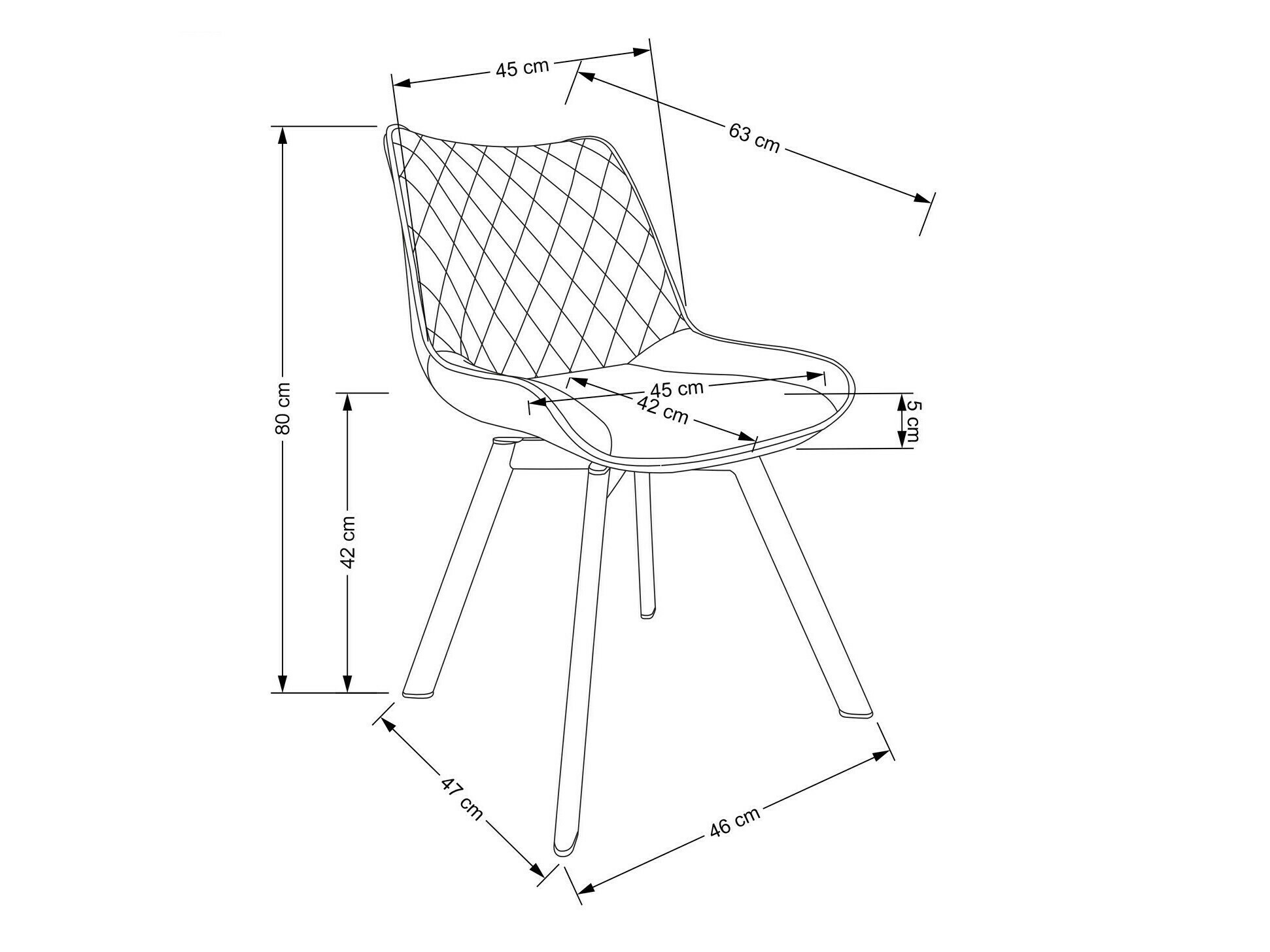 Stuhl Houston 1442 (Bluvel 14)