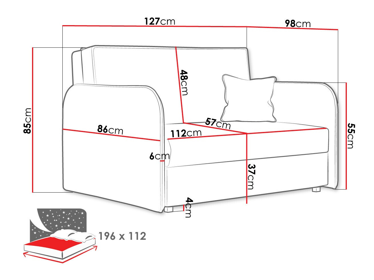 Schlafsofa Lirael II (Again 06)