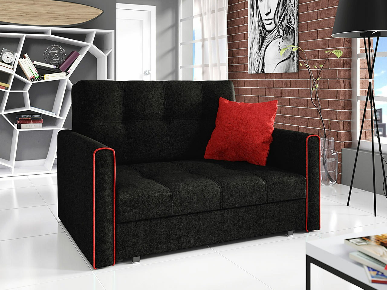 Schlafsofa Nuvora II (Alova 04 + Alova 46)