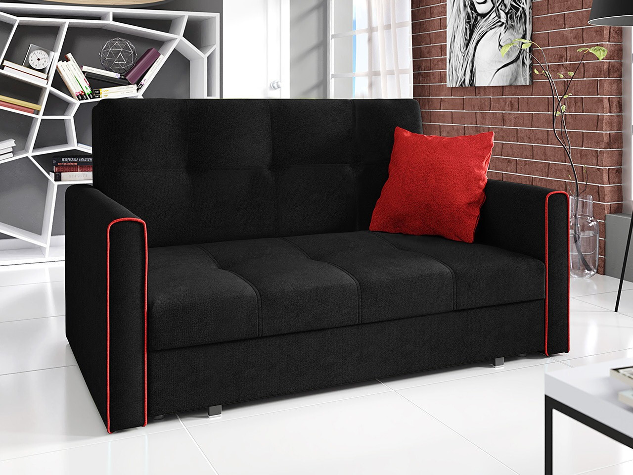 Schlafsofa Nuvora III (Alova 04 + Alova 46)