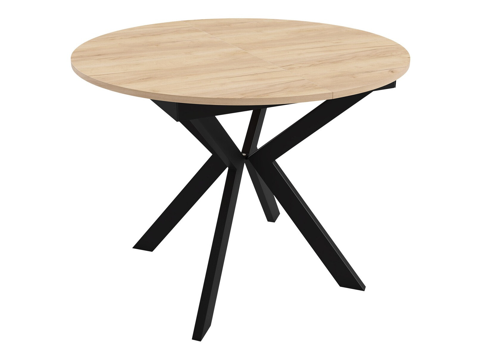 Tisch Oswego 112 (Schwarz + Craft goldene Eichenholzoptik)
