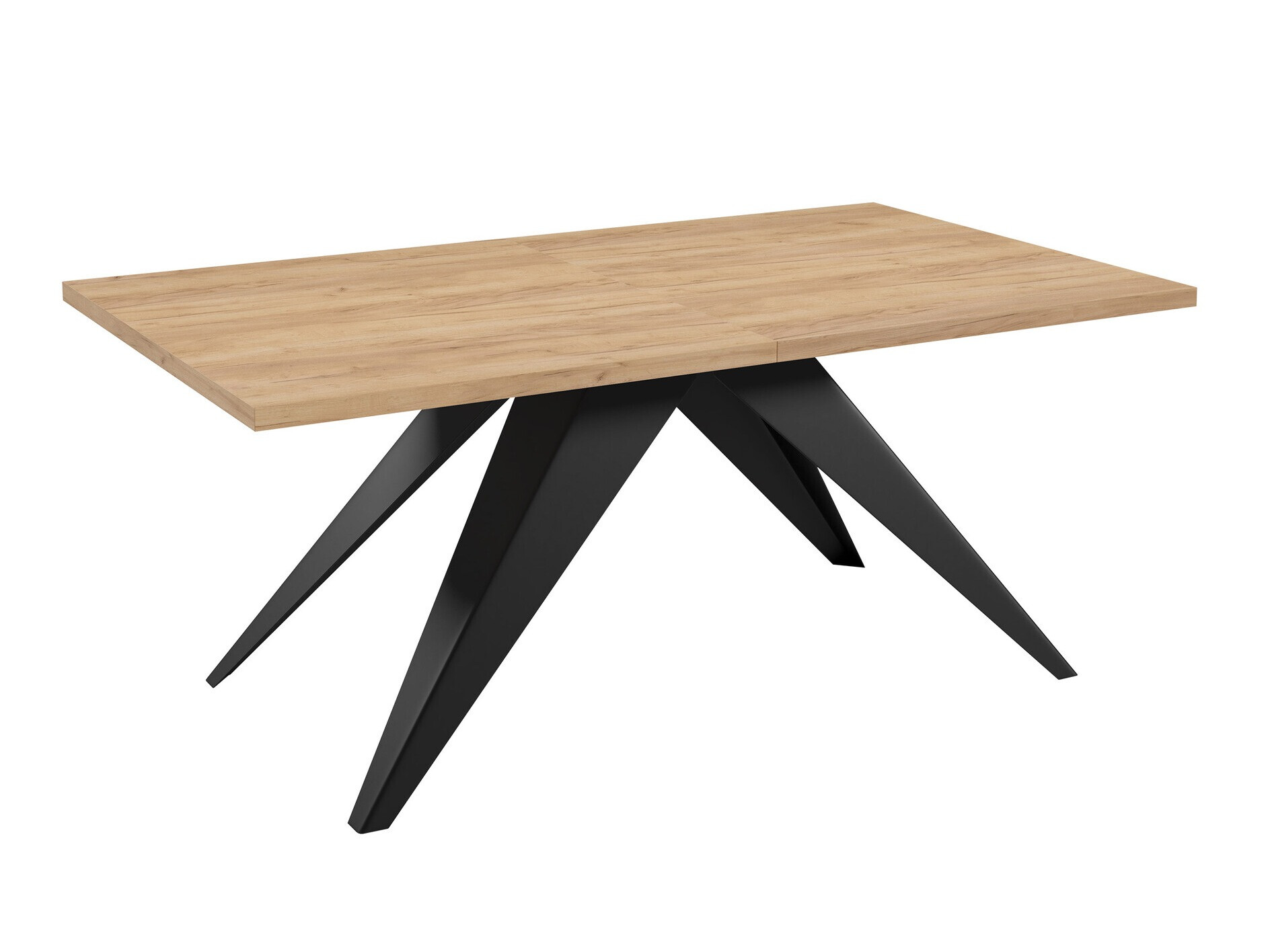 Tisch Oswego 113 (Schwarz + Craft-Eiche Gold)