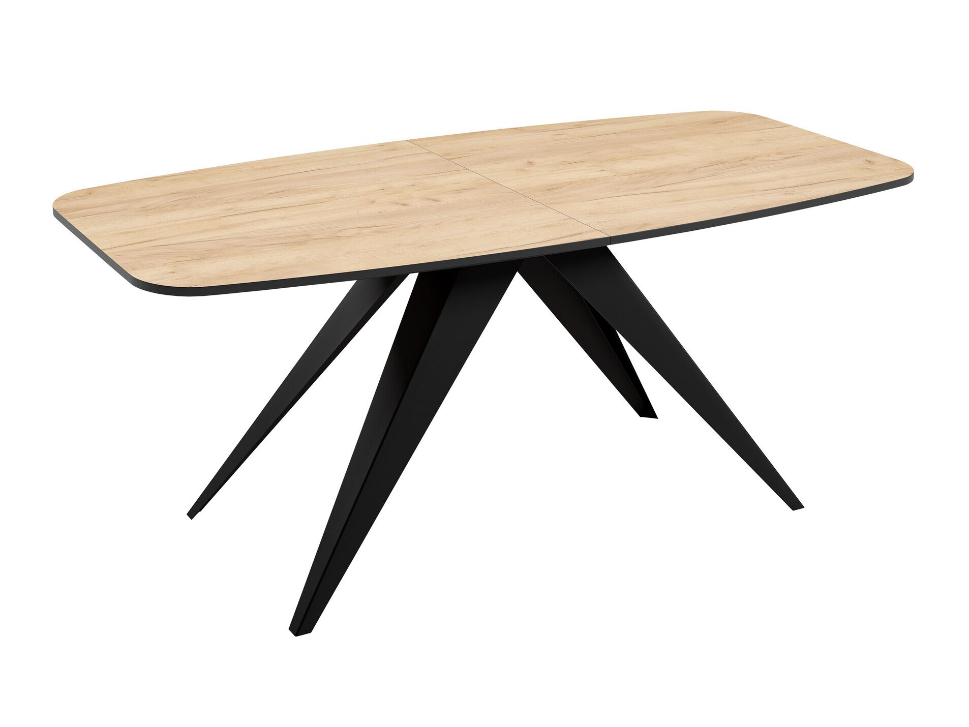Tisch Oswego 115 (Schwarz + Craft-Eiche Gold)