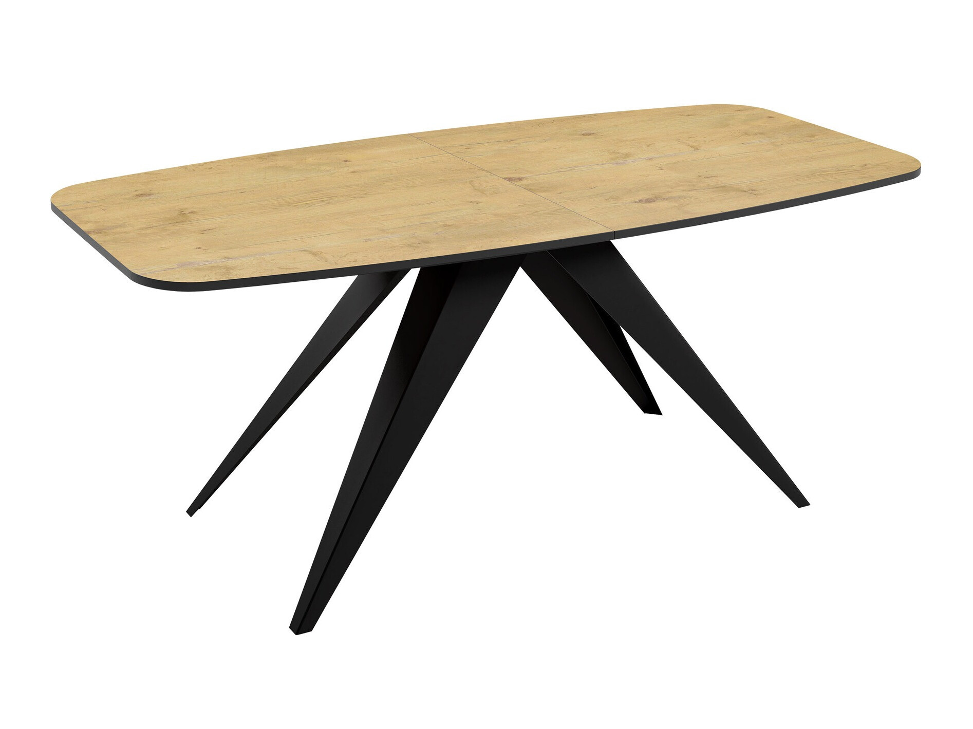 Tisch Oswego 115 (Schwarz + Lancelot-Eiche)