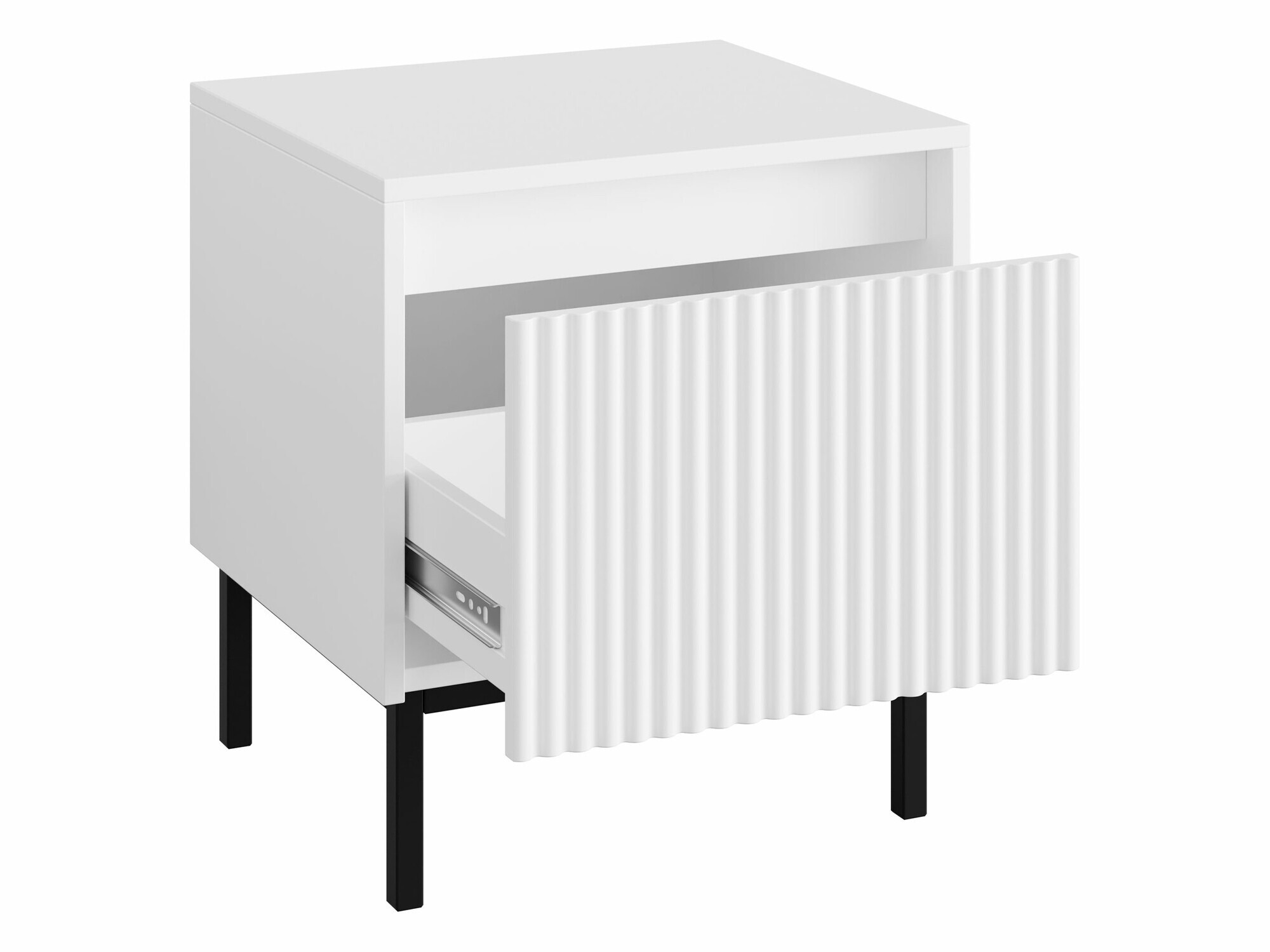 Nachttisch Comfivo Delruva (Schwarz)