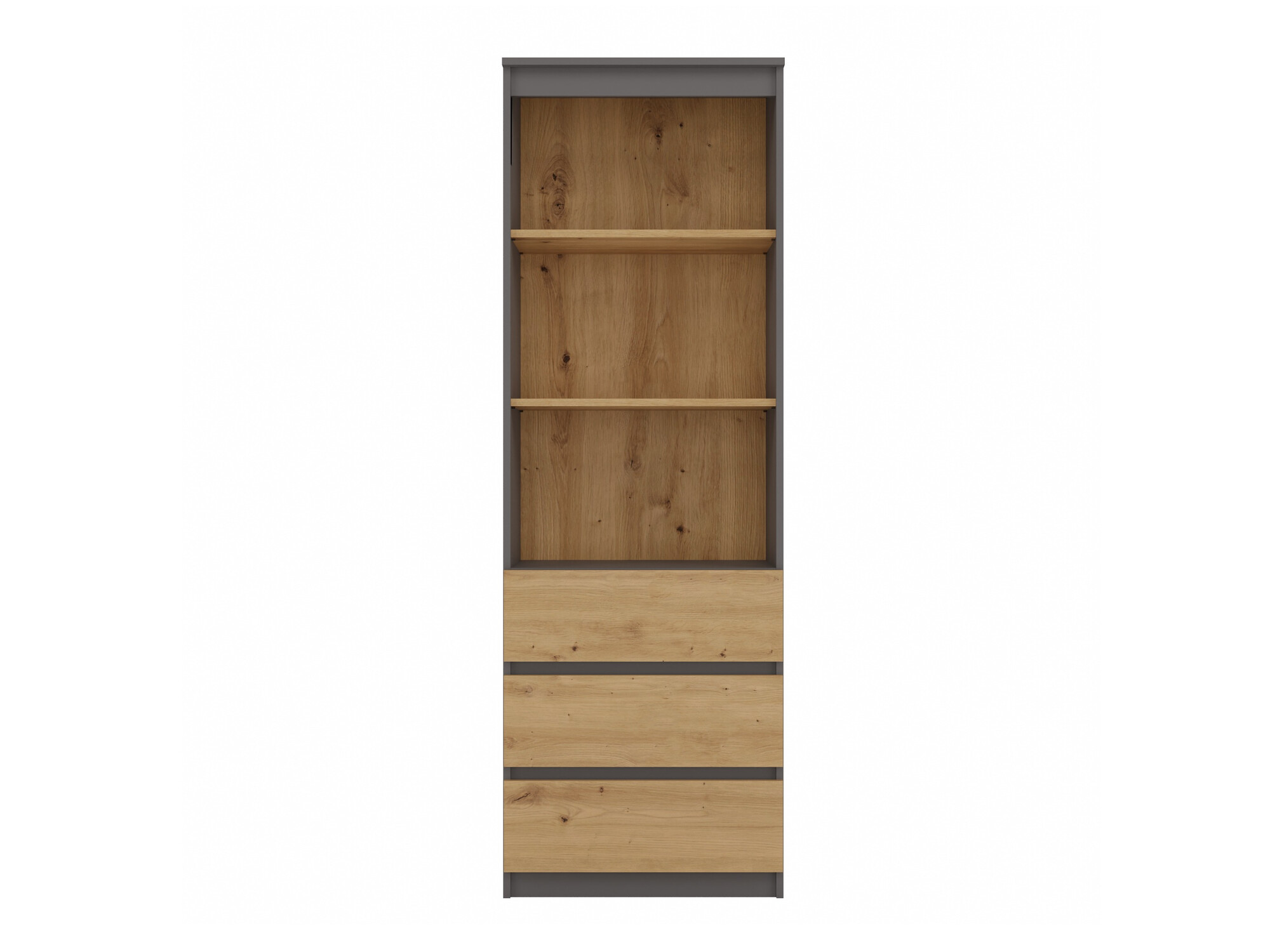Regal Mandeville 246 (Anthrazit + Artisan-Eiche)