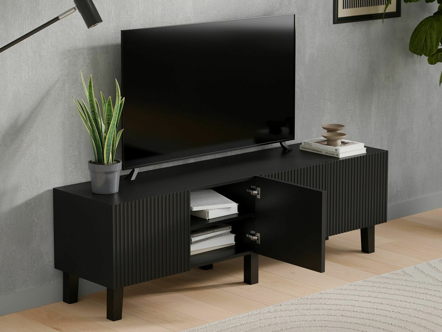 TV-Möbel Springfield 280 (Schwarz)