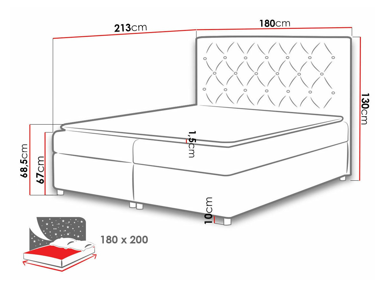 Boxspringbett Domus (Soft 017)