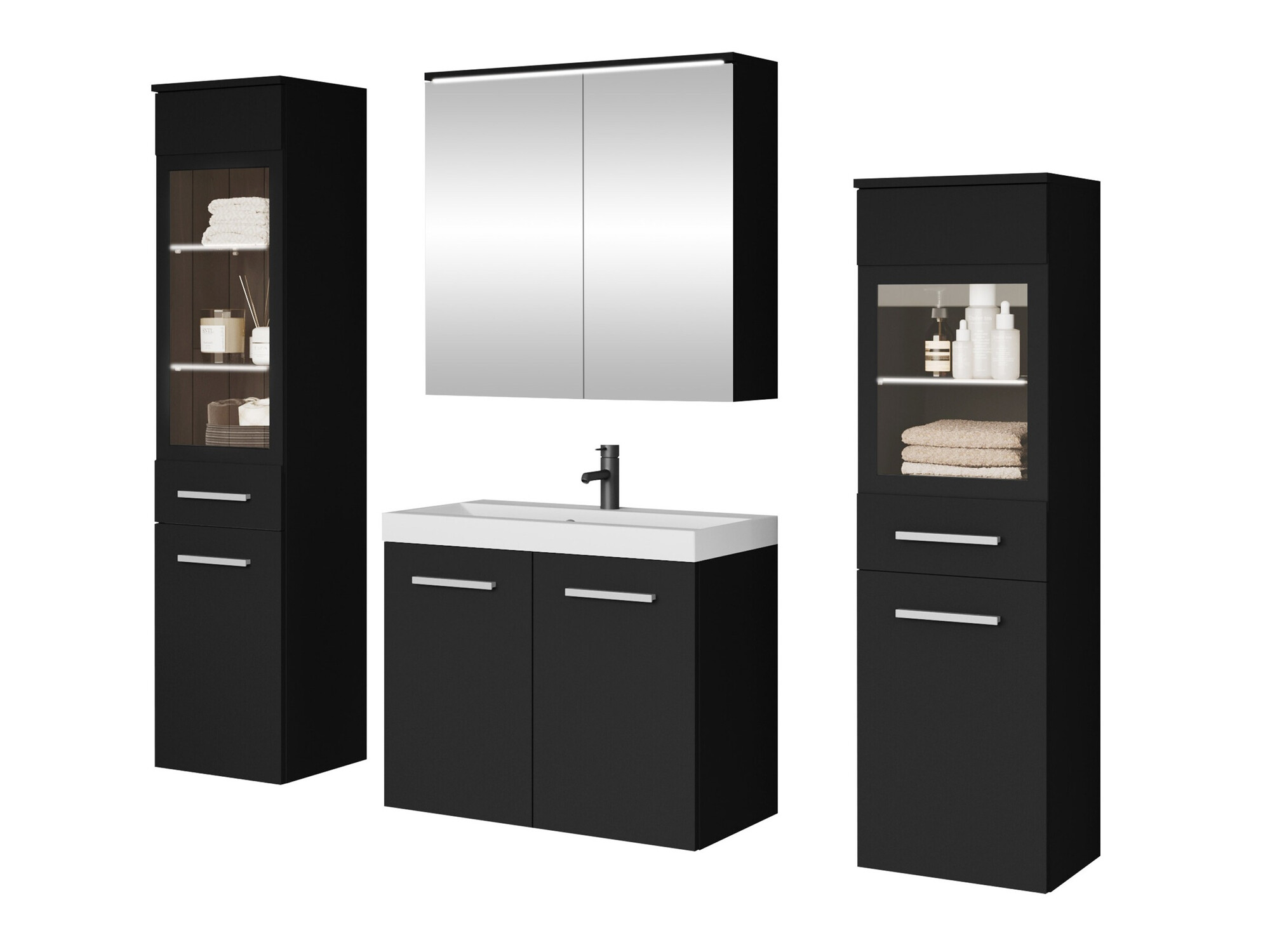 Badezimmer-Set Scientia III (Graphit)