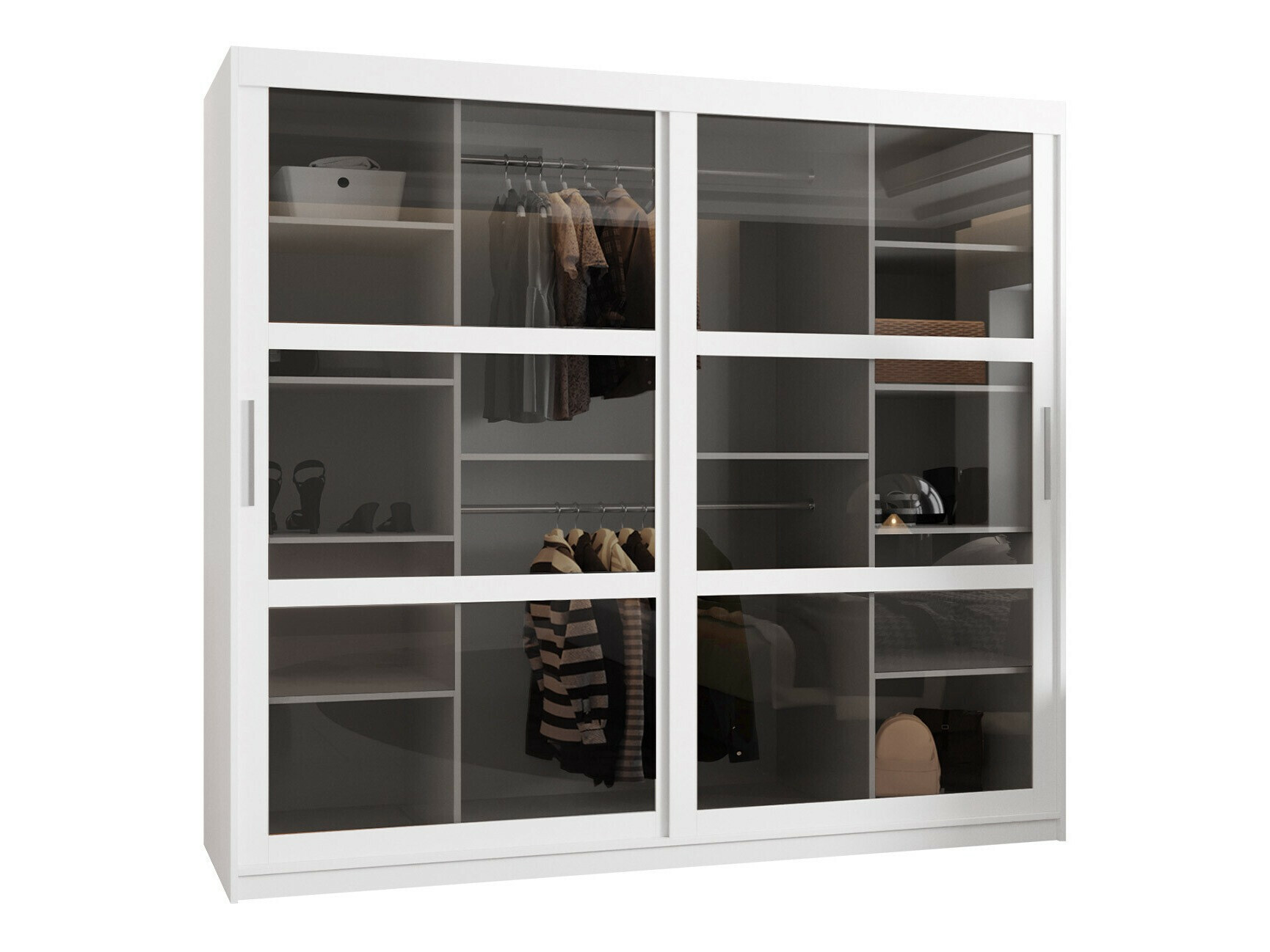 Kleiderschrank Hartford 482 (Weiss)