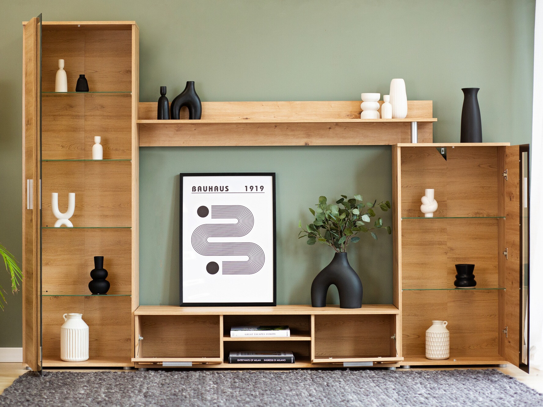 Wohnzimmer-Sets Bristol 202 (Artisan Eichenholzoptik)