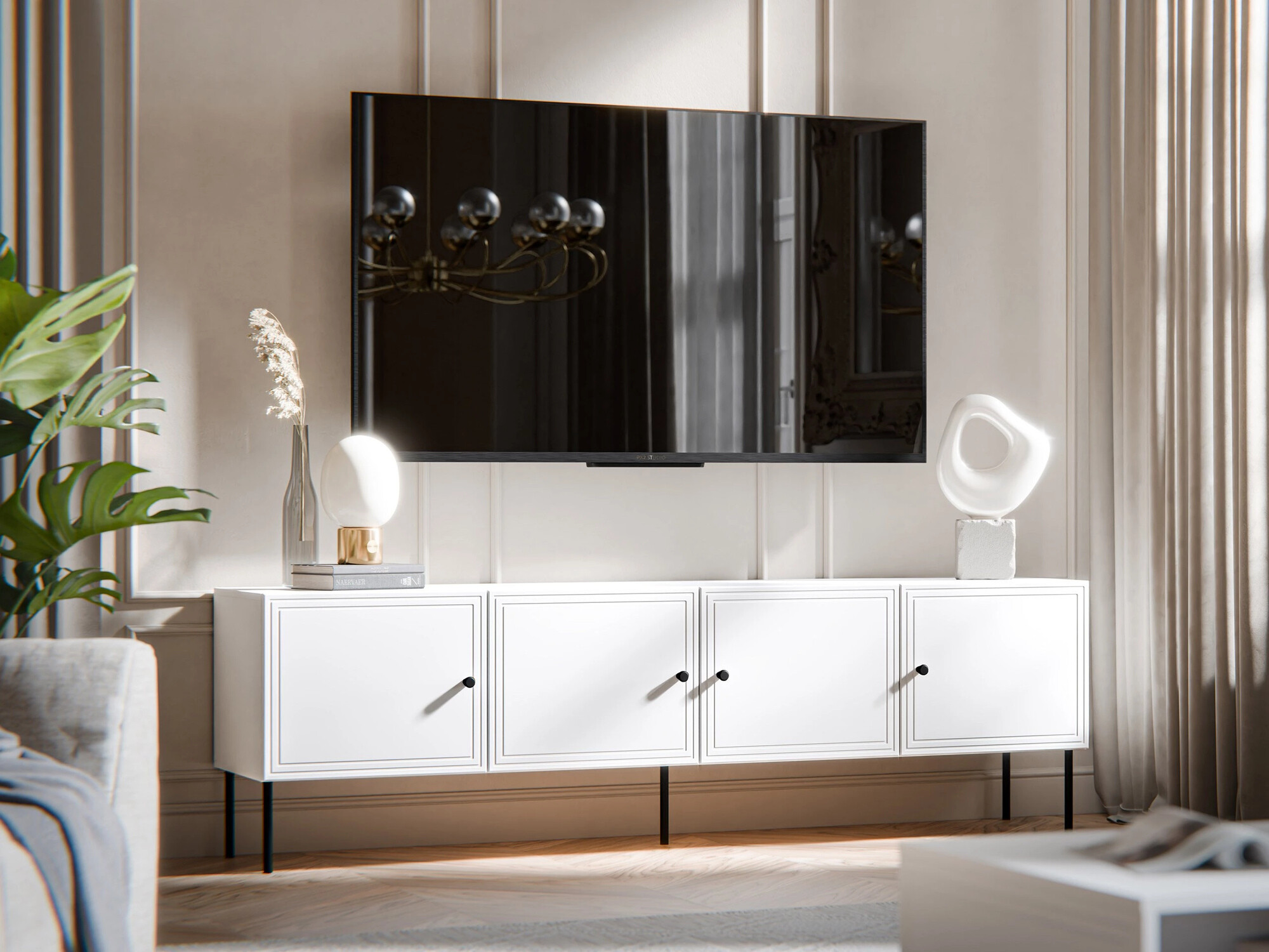 TV-Möbel Celra I (Weiss)