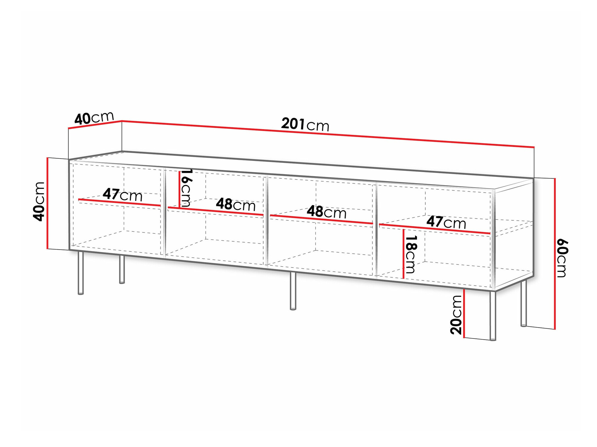 TV-Möbel Celra I (Weiss)