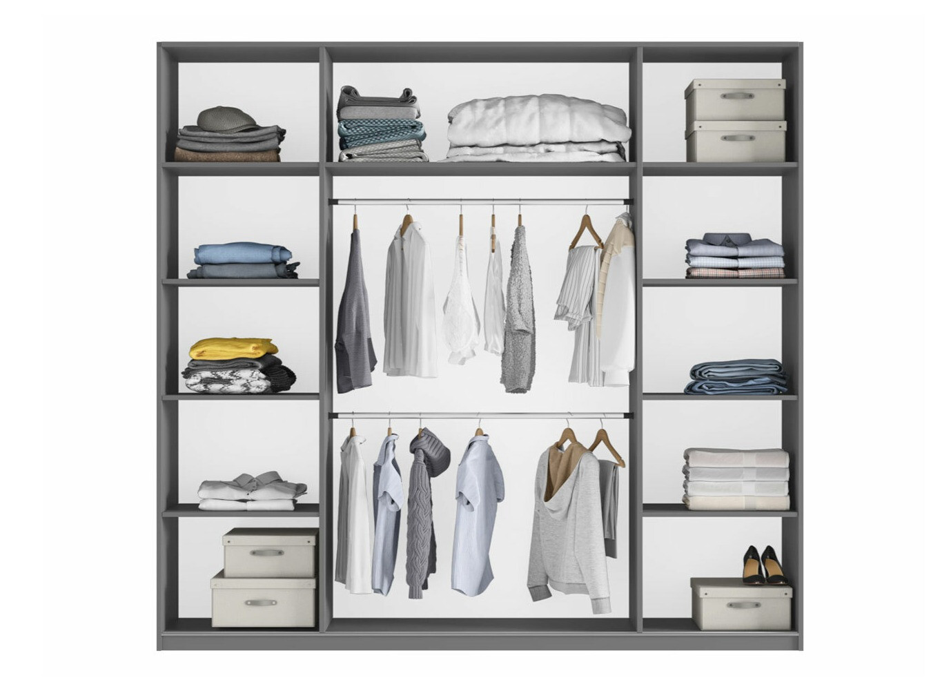 Kleiderschrank Honolulu 131 (Weiss)