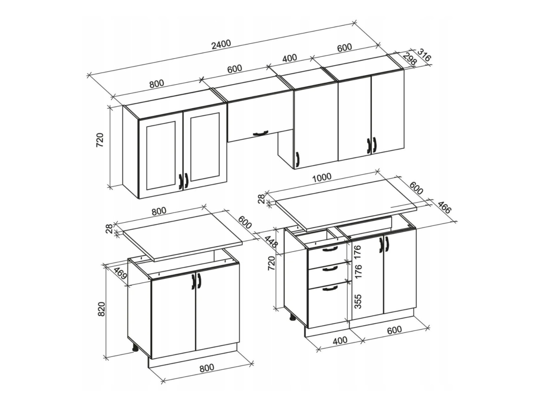 Küchenzeile Houston 1730