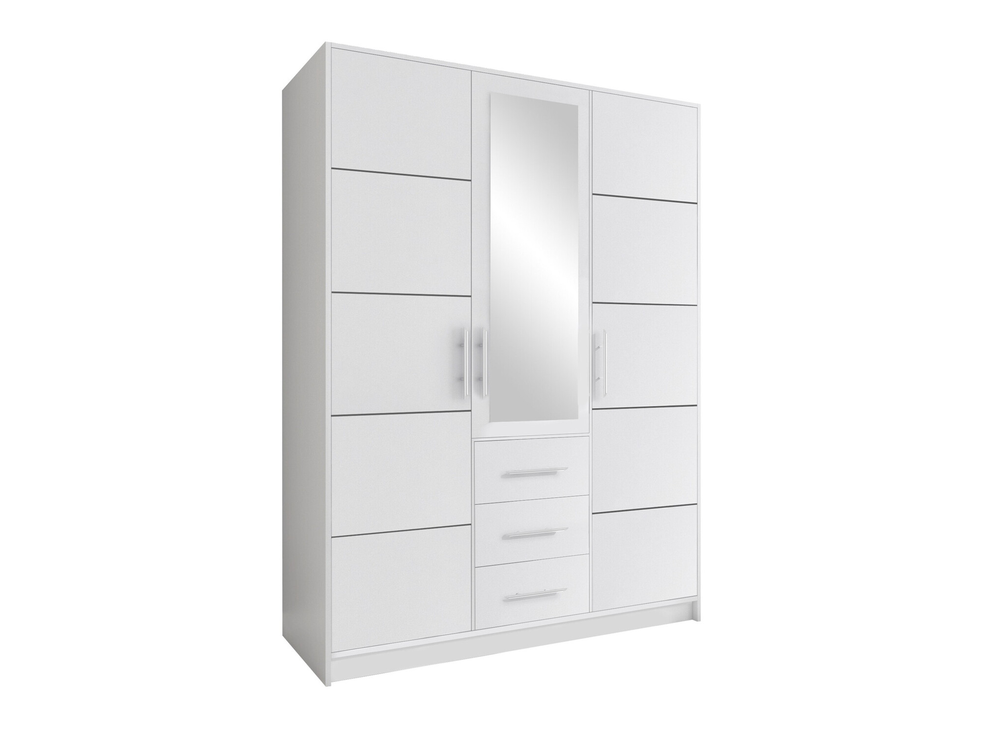 Kleiderschrank Dortivu 148 (Weiss)