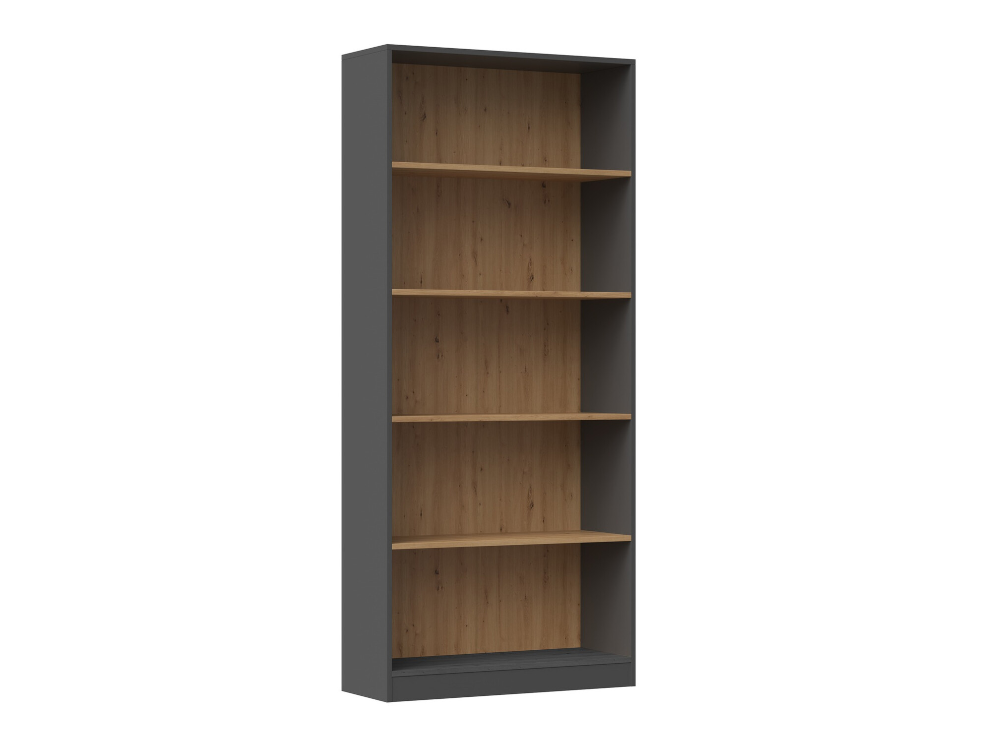 Regal Mandeville 253 (Anthrazit + Artisan-Eiche)