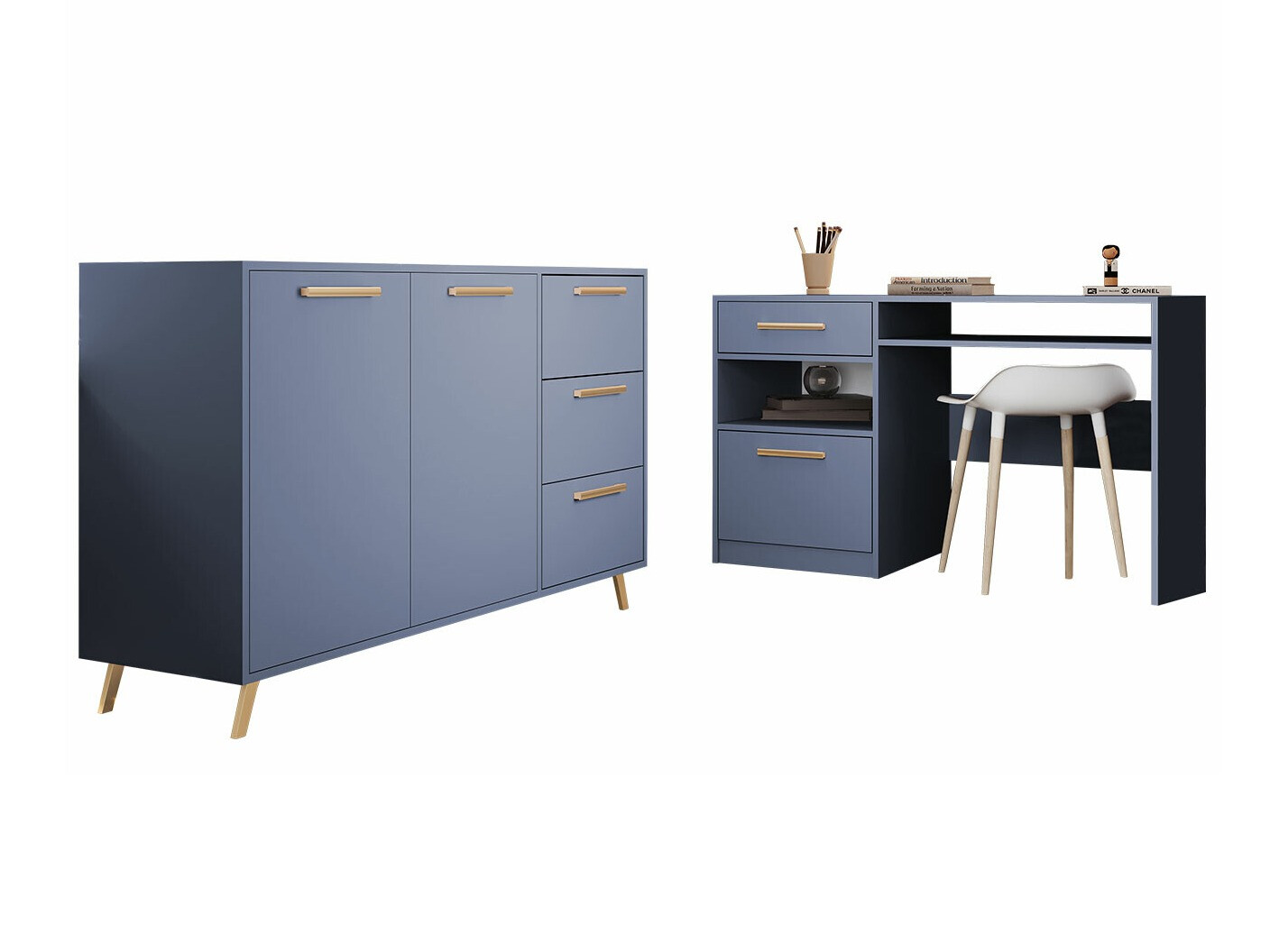 Möbel-Set Dortivu 149 (Blau)