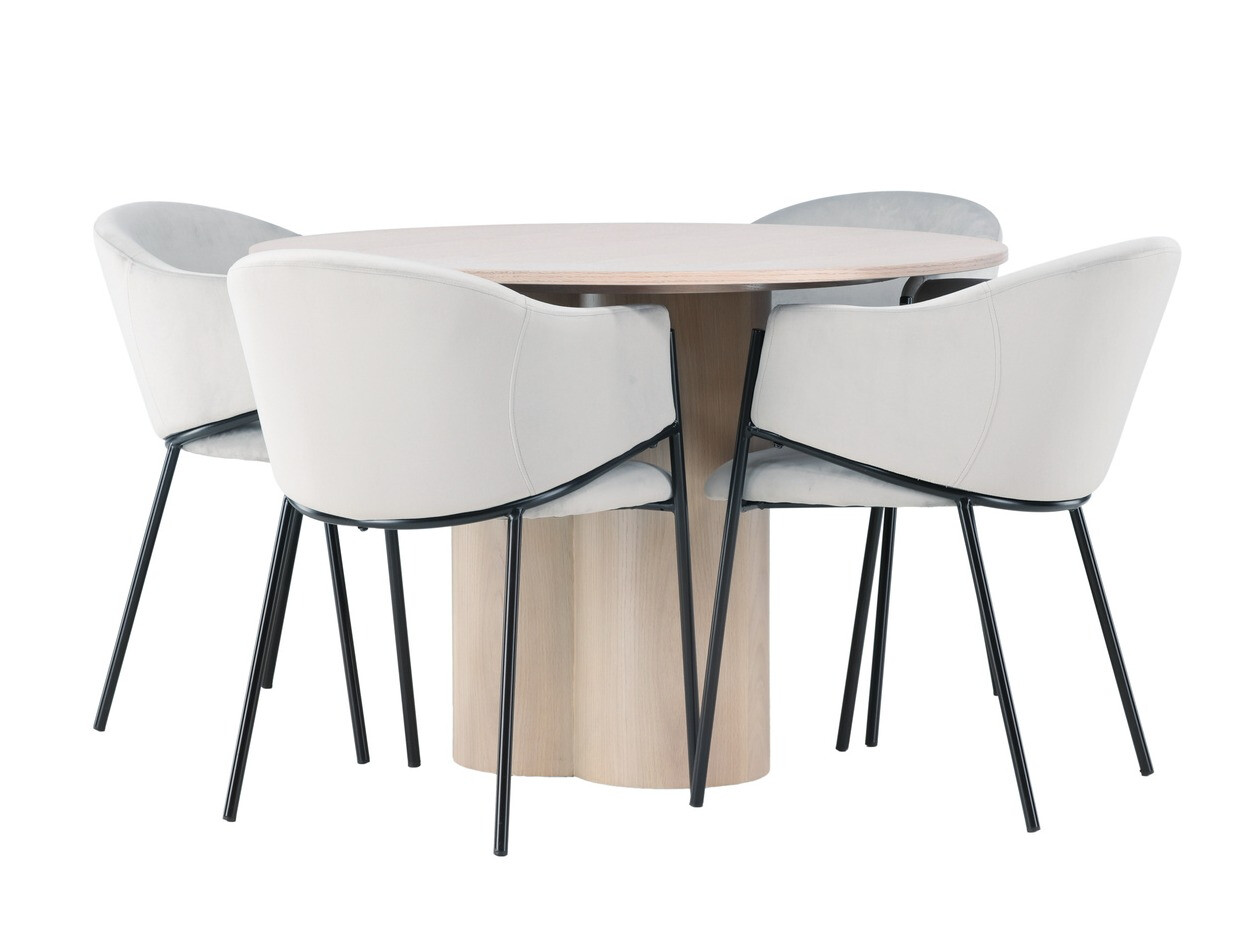 Essgruppe Dallas 4440 (Helles Holz)
